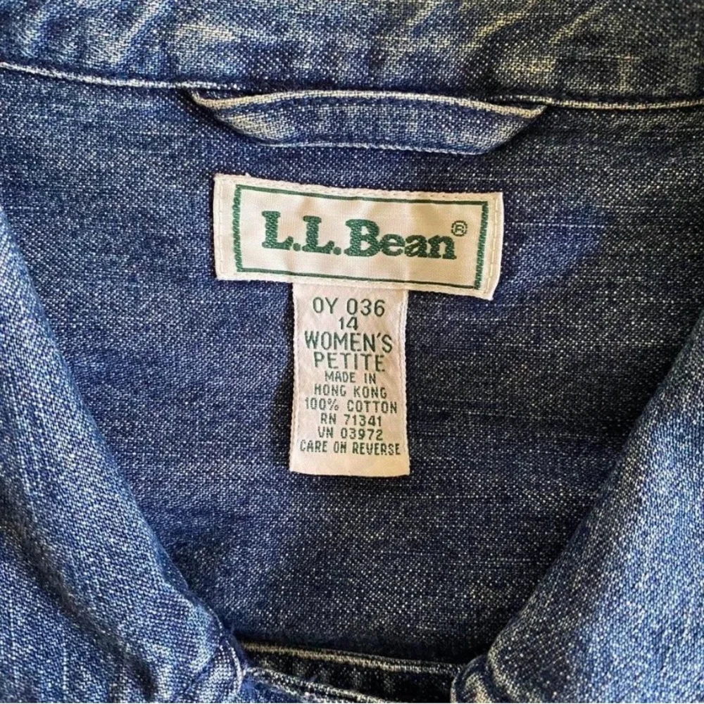 L.L. Bean RARE Double Breasted Bug Jean Jacket